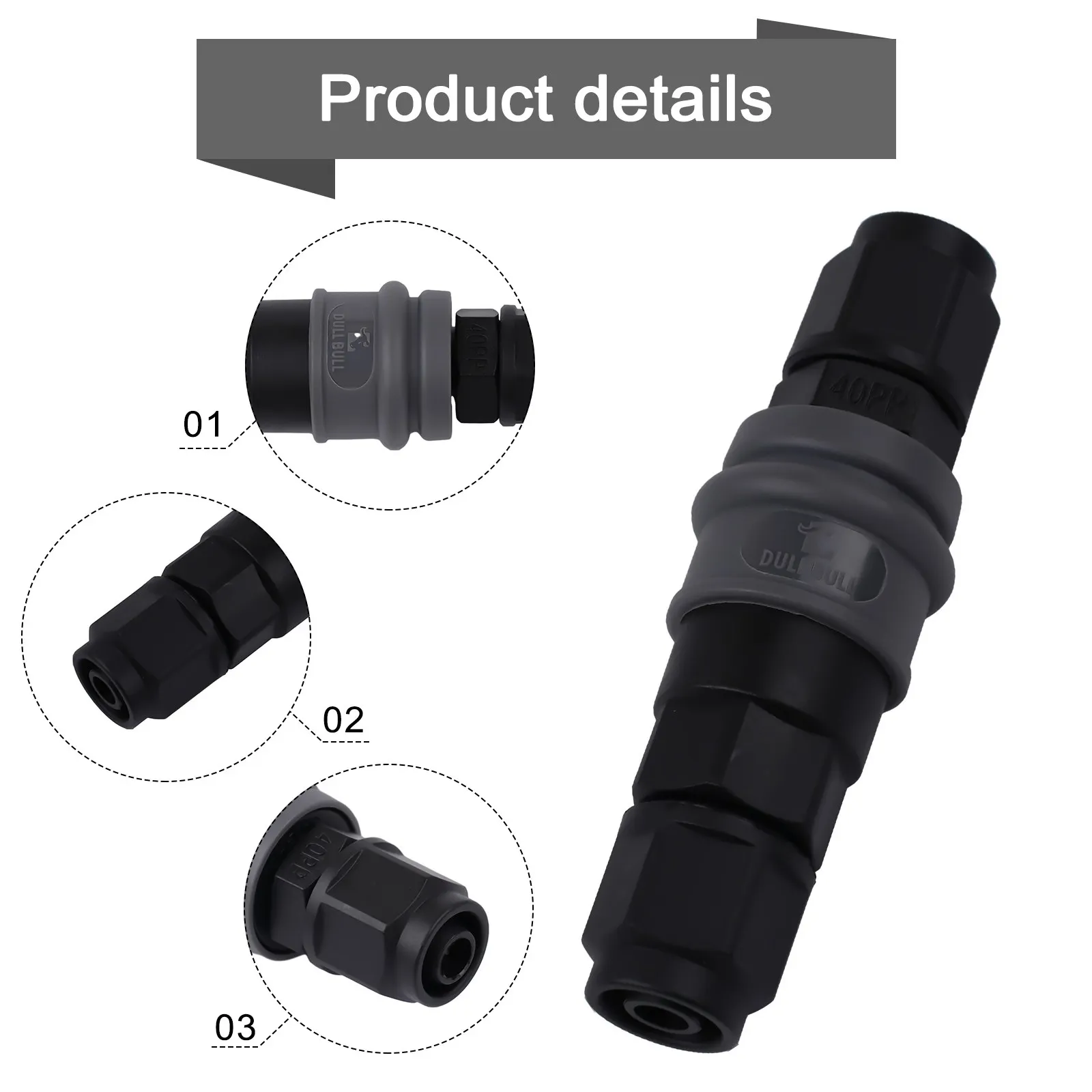 2pcs C-Type Self-locking Quick Connector Compressor Pneumatic Fittings 8/10/12mm Pneumatic Self-locking Quick Connector