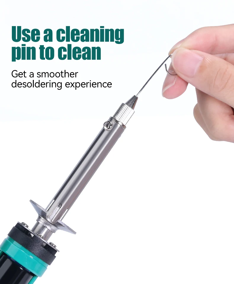 YIHUA 929D-V Tin Sucker Electric Desoldering Iron Solder Sucker Desoldering Pump With Desoldering Nozzles Through-Hole Desolder