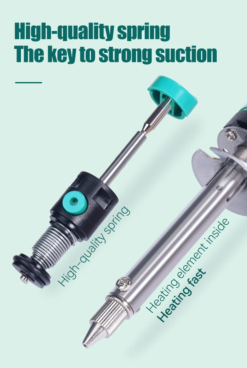 YIHUA 929D-V Tin Sucker Electric Desoldering Iron Solder Sucker Desoldering Pump With Desoldering Nozzles Through-Hole Desolder
