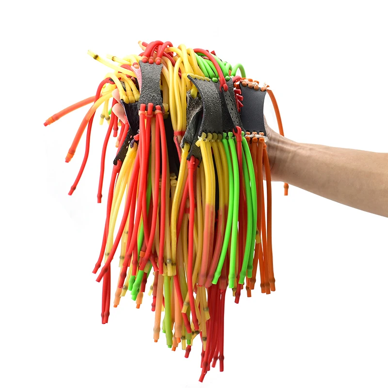 Slingshot Shooting Tubular Rubber Bands High Power Slingshot Hunting Card Ball Rubber Band Accessories Highly Elasticity