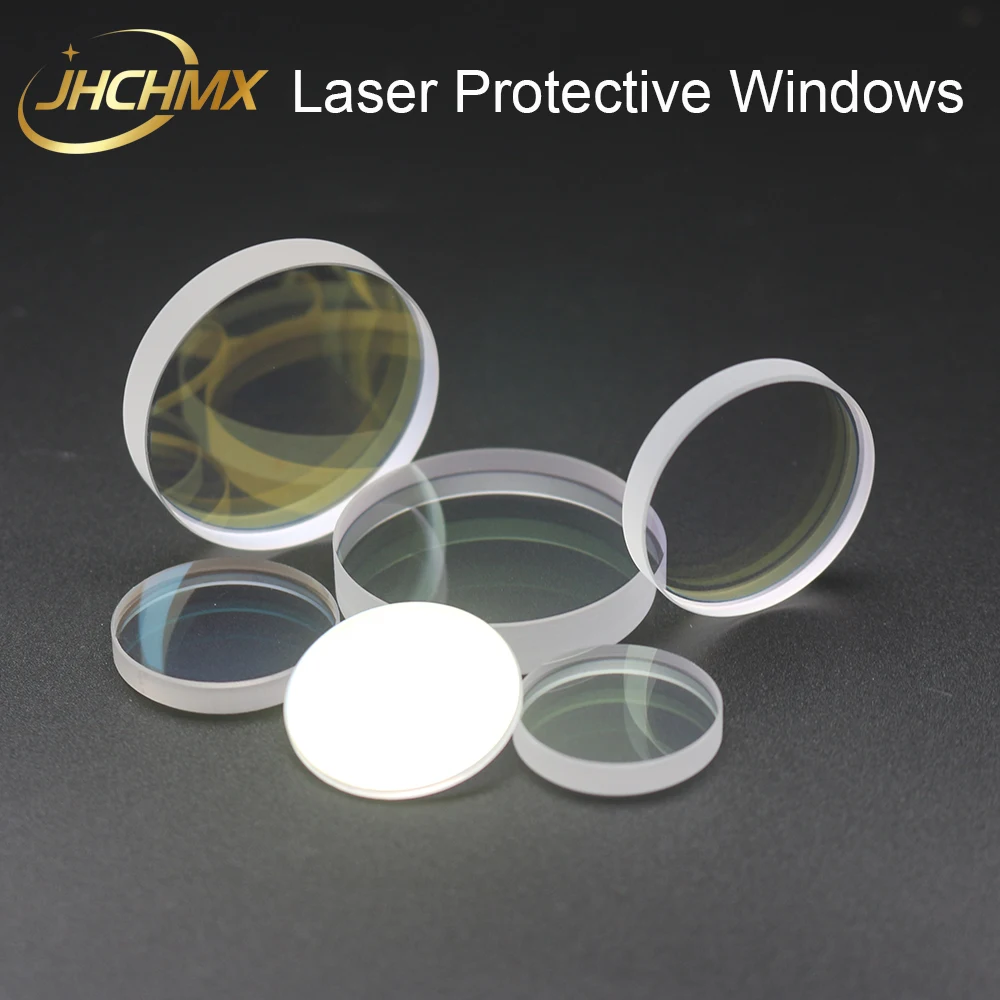 JHCHMX Laser Optical Protective Windows 18/20*2 24.9*1.5 27.9*4.1 34*5 37*7 6kw/15kw/20kw 1064nm for Fiber Laser Cutting Head