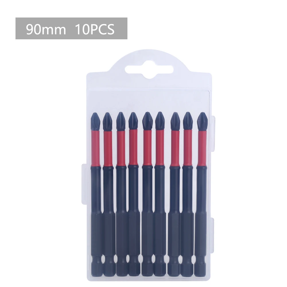 LAVIE 1/4in Hex Shank Strong Magnetic 5A S2 Material PH2 X 50mm 70mm 90mm Non-Slip Screwdriver Bit P04PH2050