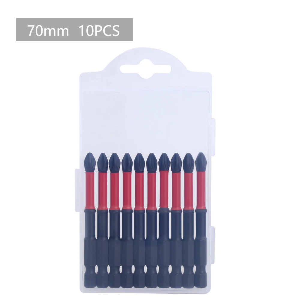 LAVIE 1/4in Hex Shank Strong Magnetic 5A S2 Material PH2 X 50mm 70mm 90mm Non-Slip Screwdriver Bit P04PH2050