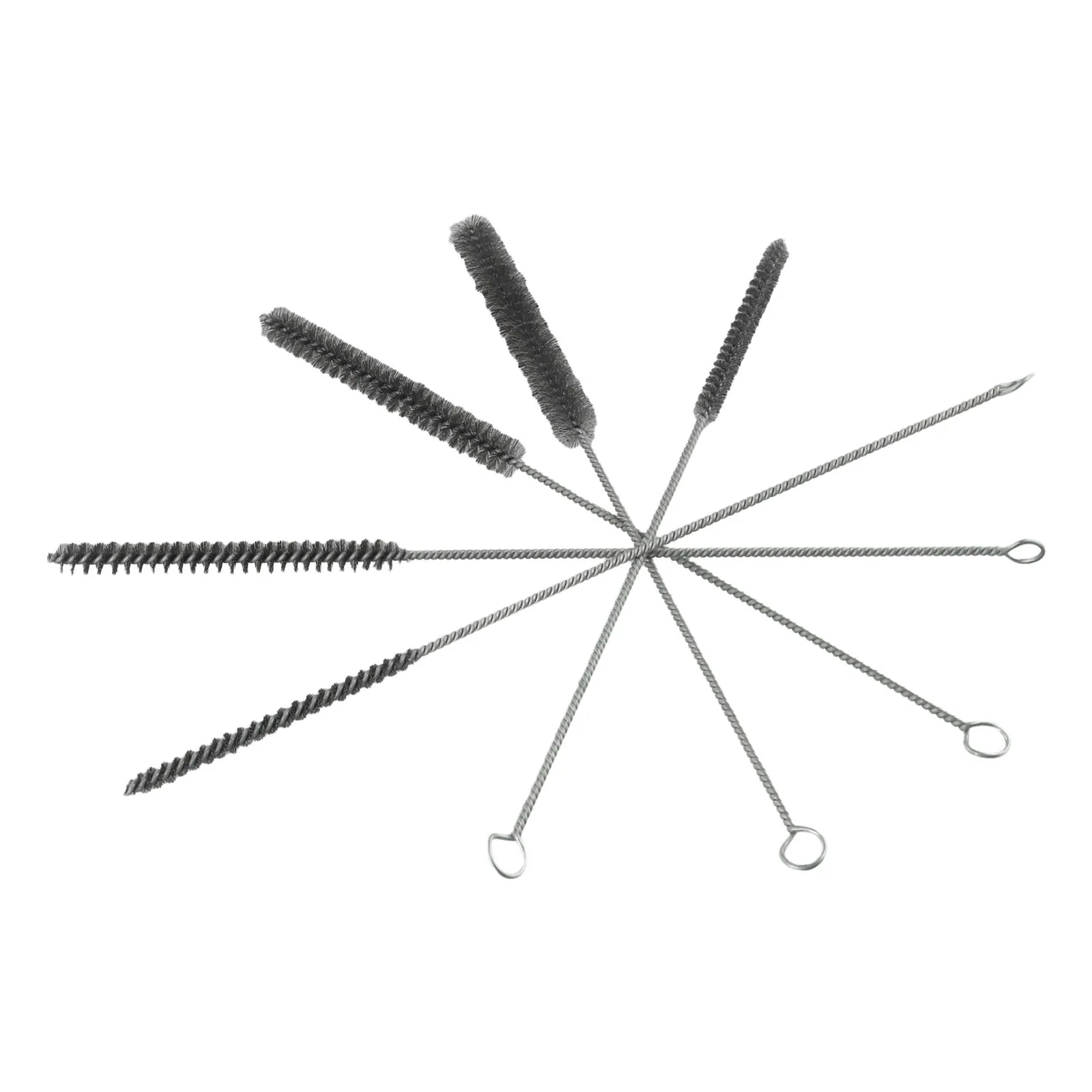 5/10pcs Cleaning Brushes Stainless Steel Brass Cylinder Wire Tube Pipe Cleaning Brush For Power Drill Descaling Rust Removal