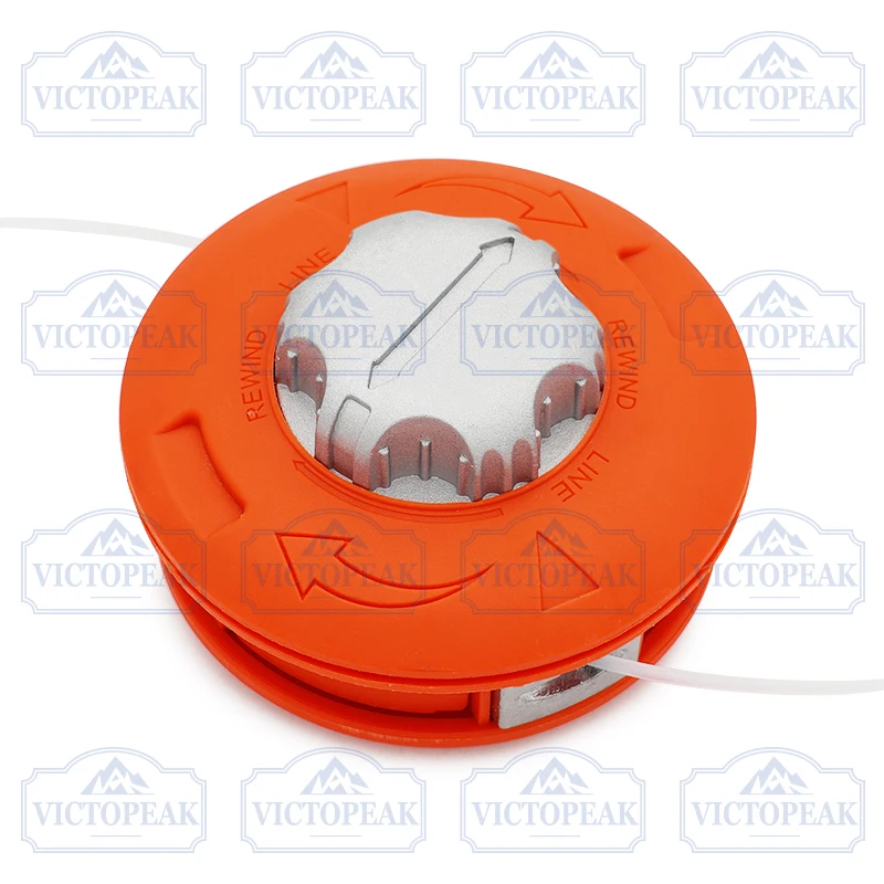 Aluminium Cover Automatic Trimmer Head Durable Metal Grass Trimmer Head for Brush Cutter Garden Power Tool Accessories