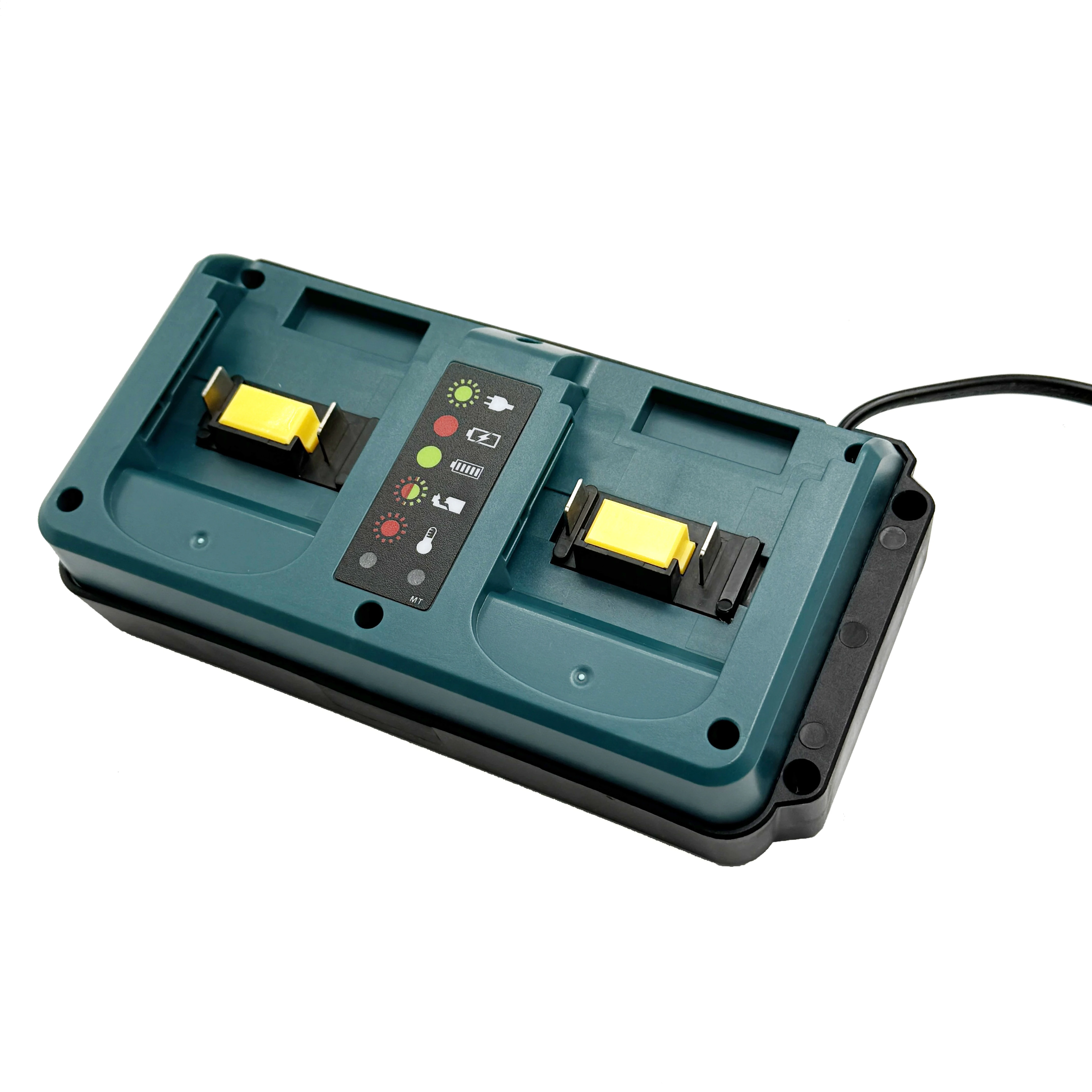 Dual Ports Charger Replacement for Makita/for Dewalt/for Milwaukee/for Bosch 18V Battery Charger,18V Charger Station,EU Plug