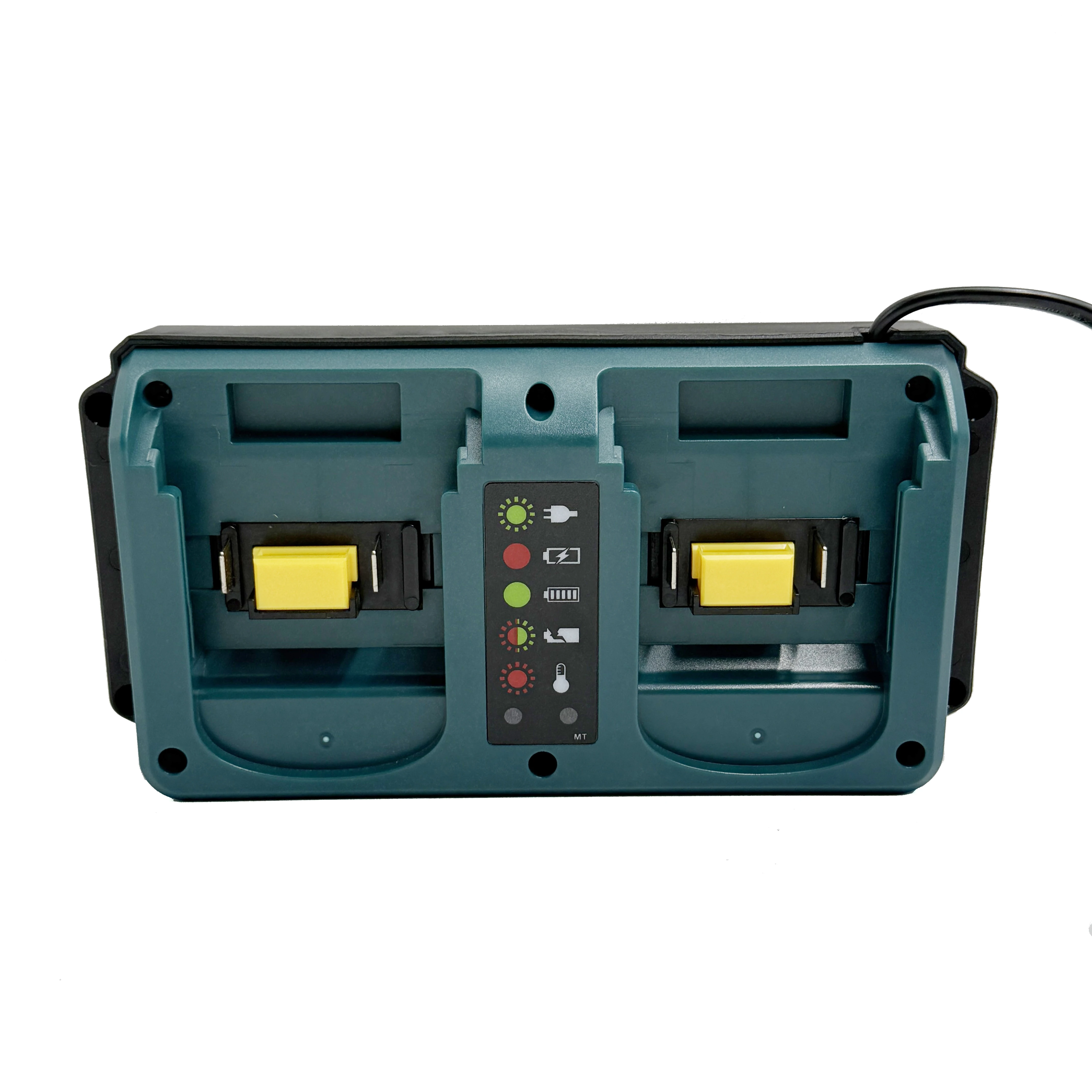 Dual Ports Charger Replacement for Makita/for Dewalt/for Milwaukee/for Bosch 18V Battery Charger,18V Charger Station,EU Plug