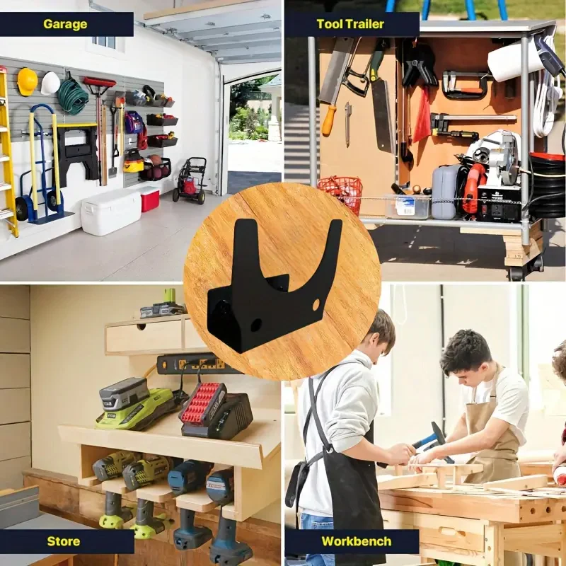 1PC Electric Tool Hook Wall-Mounted Hook Angle Grinder Storage Bracket Garage Tool Storage Bracket