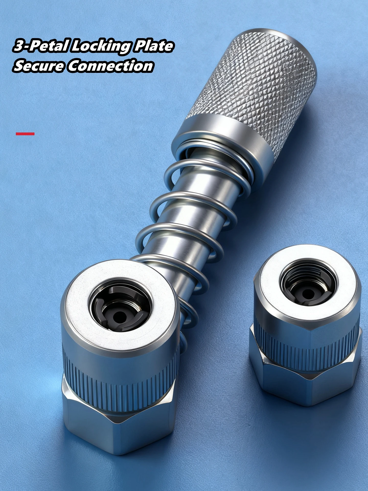 90 Degree Grease Coupler Gun Adapter Fittings Tool Grease Gun Tips 3 Jaw Angle Swivel Snap Right Fitting Tool for Truck Auto
