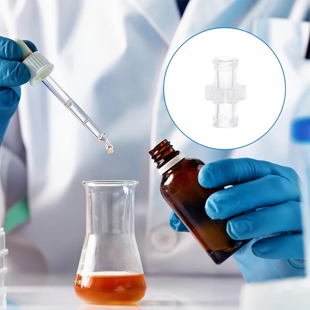 30 Luer Lock Connectors, Luer Lock Adapters, for Liquid Transfer, Laboratory Syringe to Injection Bottle Liquid Transfer