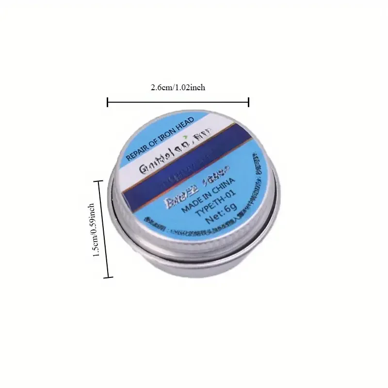 1/2Pcs Non-stick Tin Solder Cream Clean Paste Oxide Head Resurrection Soldering Iron Tip Refresher Oxidative Activator for DIY C