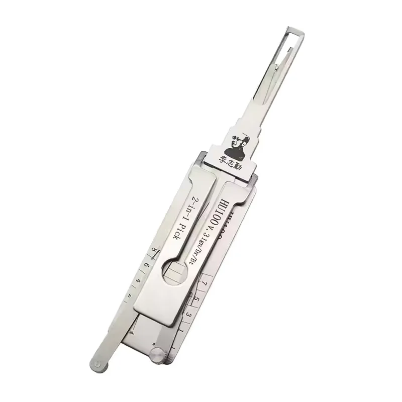 LISHI 2-in-1 HU100 V.3 Lock Pick Decoder Ignition Boot Locksmith Tool for Cadillac New Opel and Buick Models Internal Milling