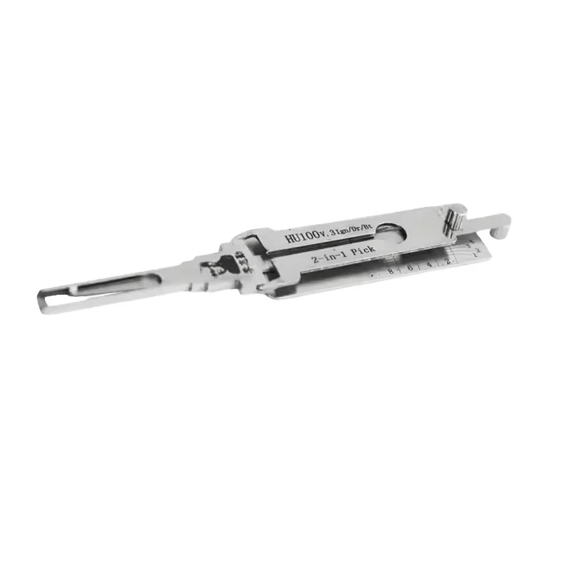 LISHI 2-in-1 HU100 V.3 Lock Pick Decoder Ignition Boot Locksmith Tool for Cadillac New Opel and Buick Models Internal Milling