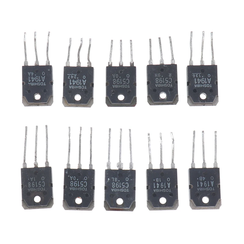 10PCS 5pairs 2SC5198 2SA1941 TO3P TO-3P Transistor original authentic