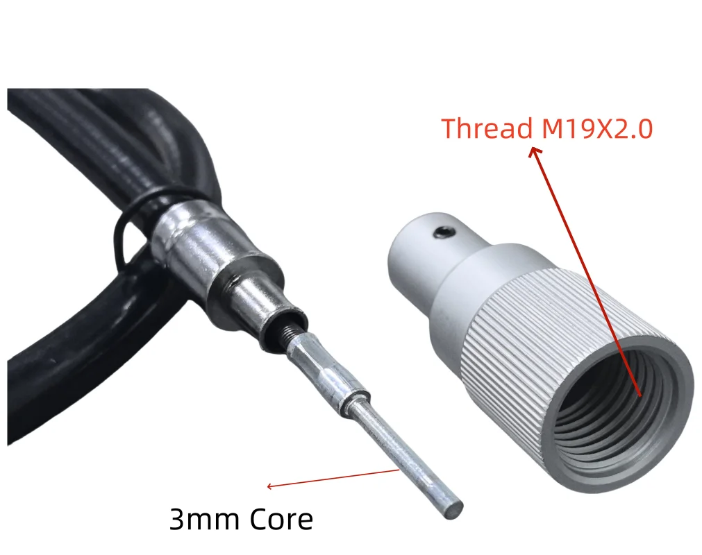 1Set Elbow Hand Piece+Shaft Use for 3mm Electric Grinder Transfer Head Part