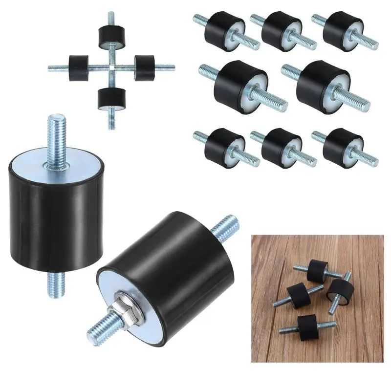 4/8pcs Anti Vibration Silentblock Boat Car Bobbin Rubber Mounts Male Tools M3 M4 M5 M6 M8 M10 Rubber Mounts Shock Damper