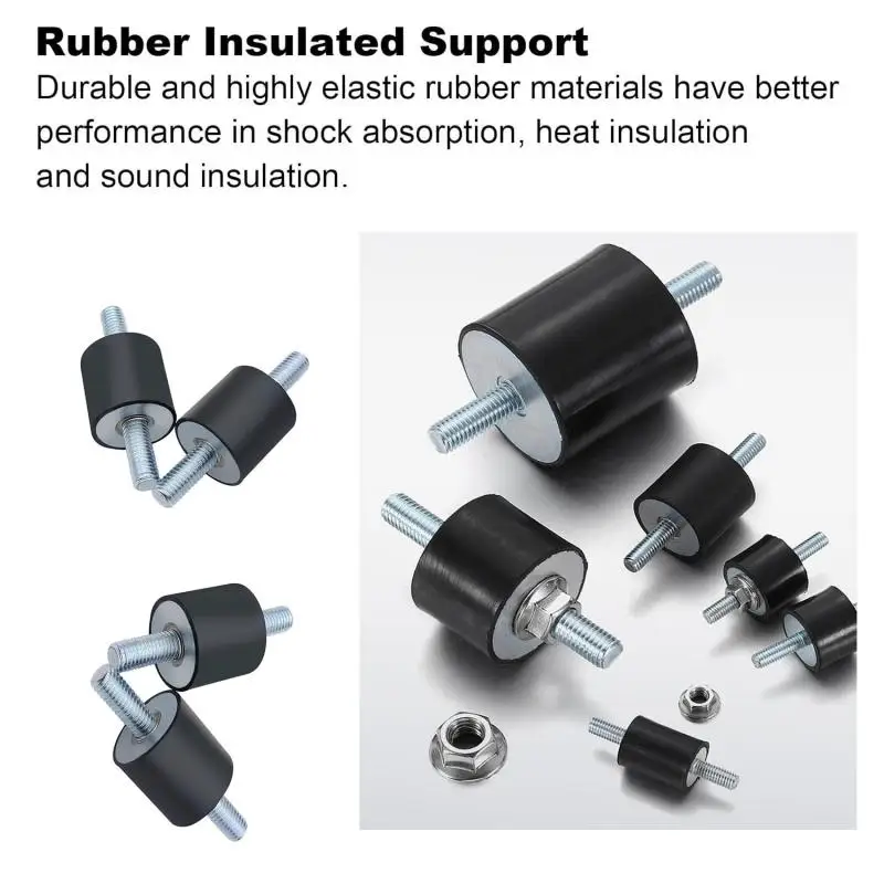 4/8pcs Anti Vibration Silentblock Boat Car Bobbin Rubber Mounts Male Tools M3 M4 M5 M6 M8 M10 Rubber Mounts Shock Damper