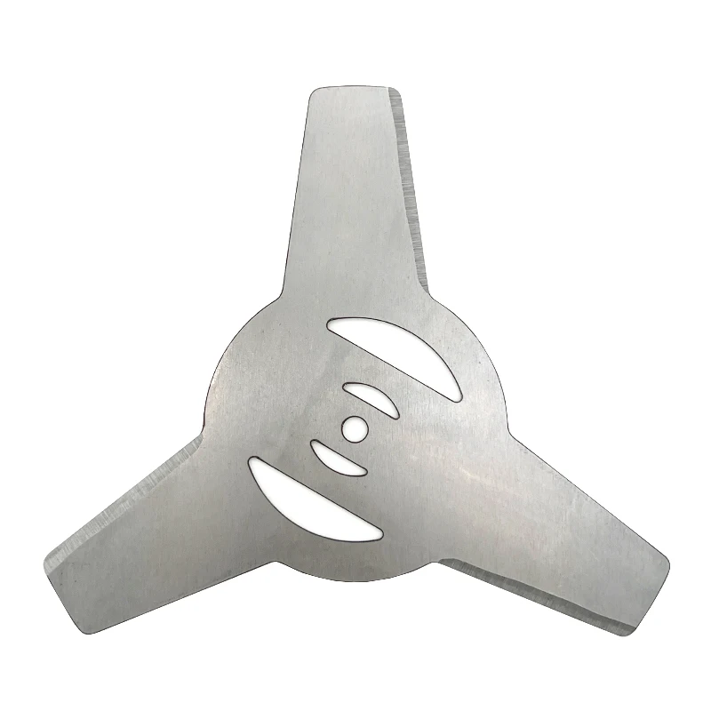 Garden Power Tool Accessories 4Pieces 5mm Metallic Blade 3Teeth for Electrical Grass Trimmer Brush Cutter