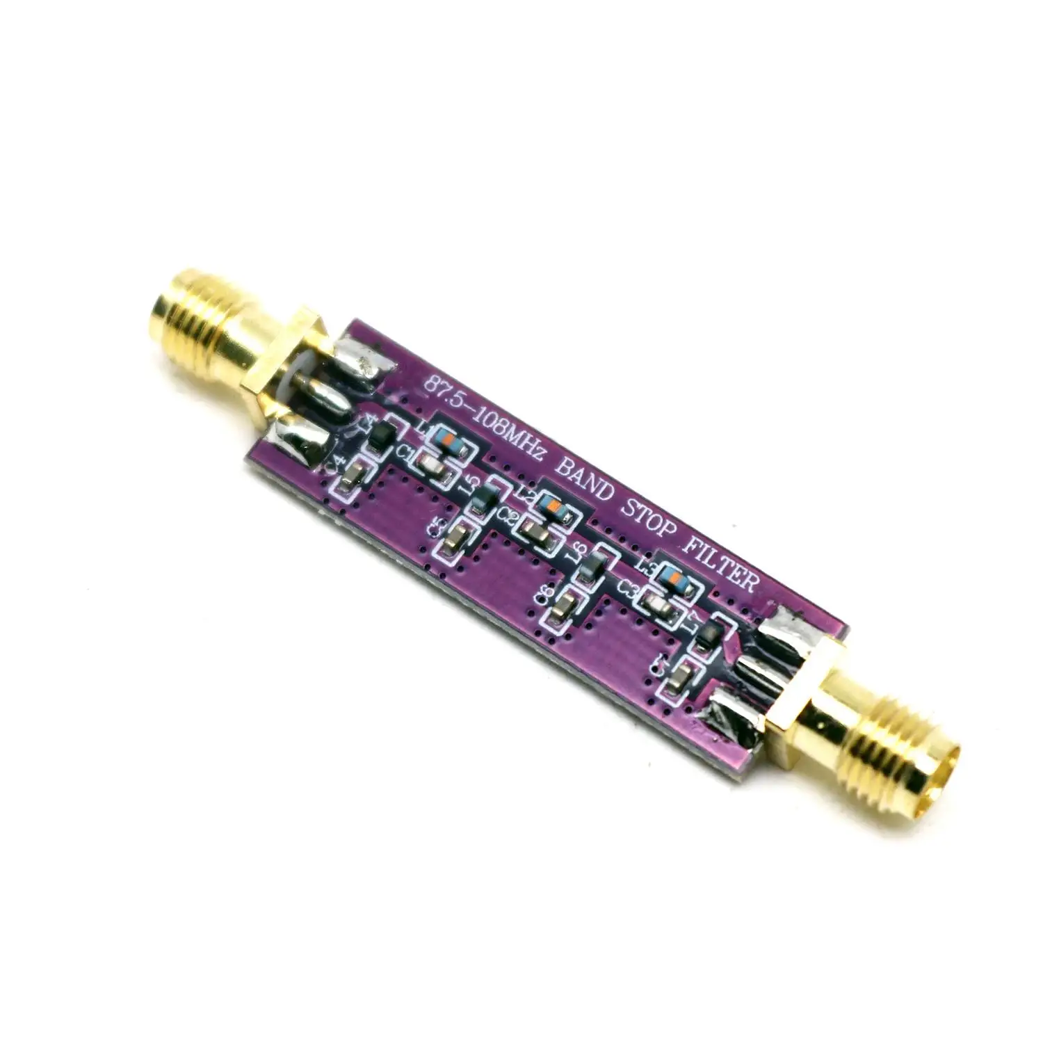 88-108MHz FM Broadcast Notch Filter EMI Suppressor For SDR/Scanner/HAM Radio Passive Band-Stop Module RTL-SDR Anti-Interference