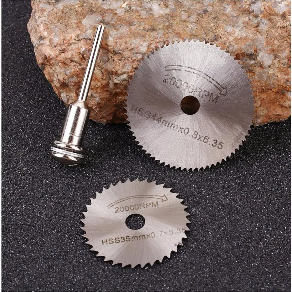 8Pcs/set Hss Cutting Discs,Mini Circular Saw Blades, High Speed Steel Cut-off Rotary Tool Cutting Disc for Dremel Accessorises