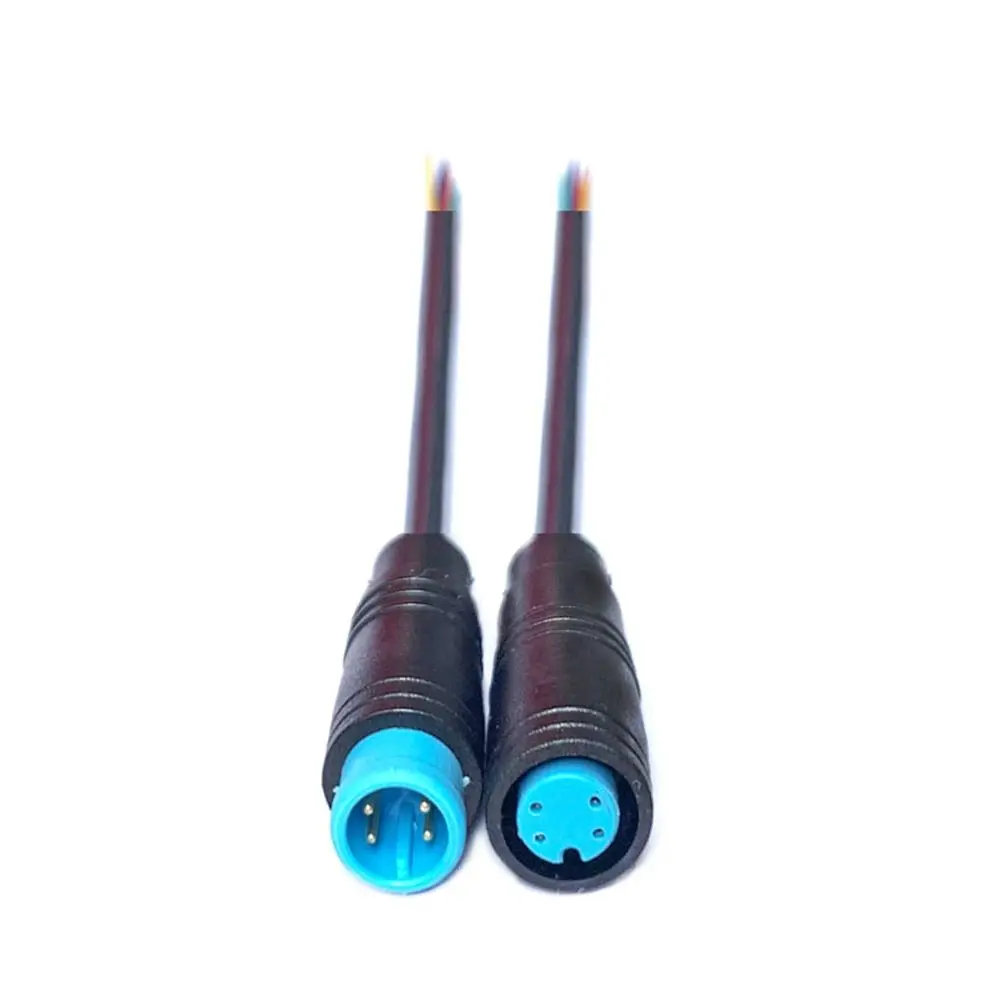LED Power Signal Line 2/3/4/5/6Pin M8 Signal Connector Cable Male Female Waterproof Connector Outdoor Ebike Plug Wire Cable
