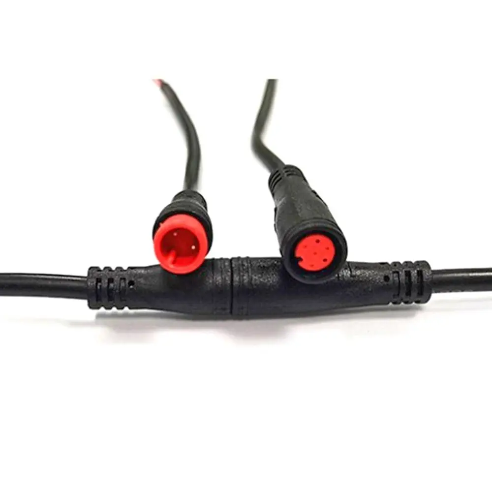 LED Power Signal Line 2/3/4/5/6Pin M8 Signal Connector Cable Male Female Waterproof Connector Outdoor Ebike Plug Wire Cable