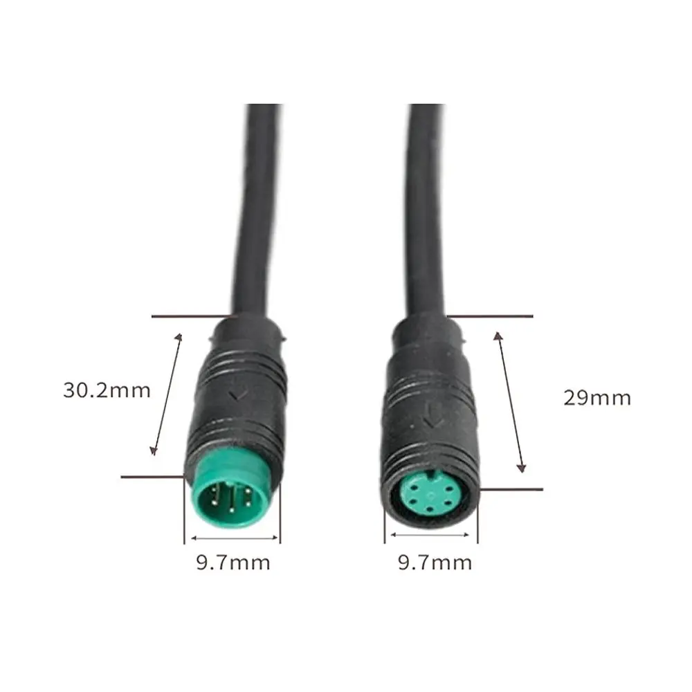 LED Power Signal Line 2/3/4/5/6Pin M8 Signal Connector Cable Male Female Waterproof Connector Outdoor Ebike Plug Wire Cable