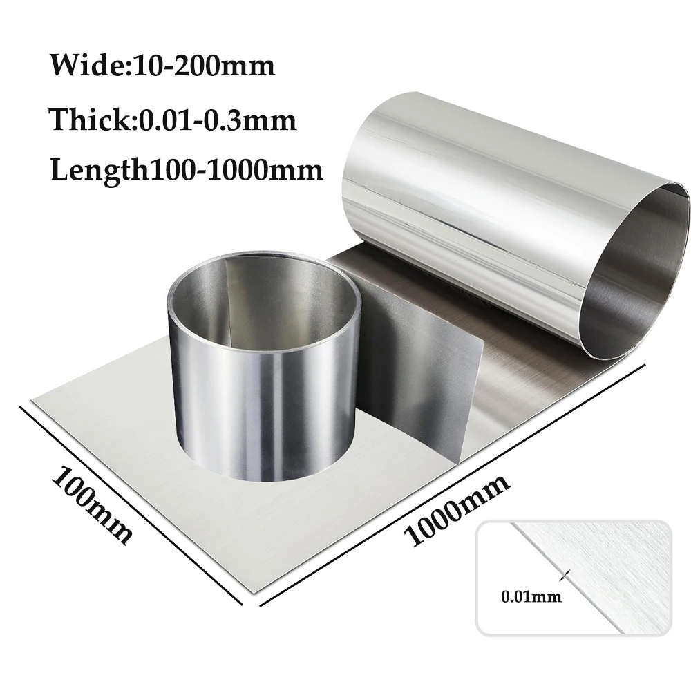 Thickness 0.01mm-0.1mm Stainless Steel Strip Steel Sheet Thin SS304 Stainless Steel Plate / Foil Corrosion Resistance