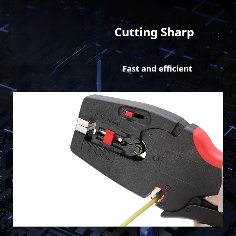 2 IN 1 Automatic Wire Stripper 0.03-10mm2 Electrician Wire Tool Cable Wire Stripper Cutter Multifunctional Cable Cutting Pliers