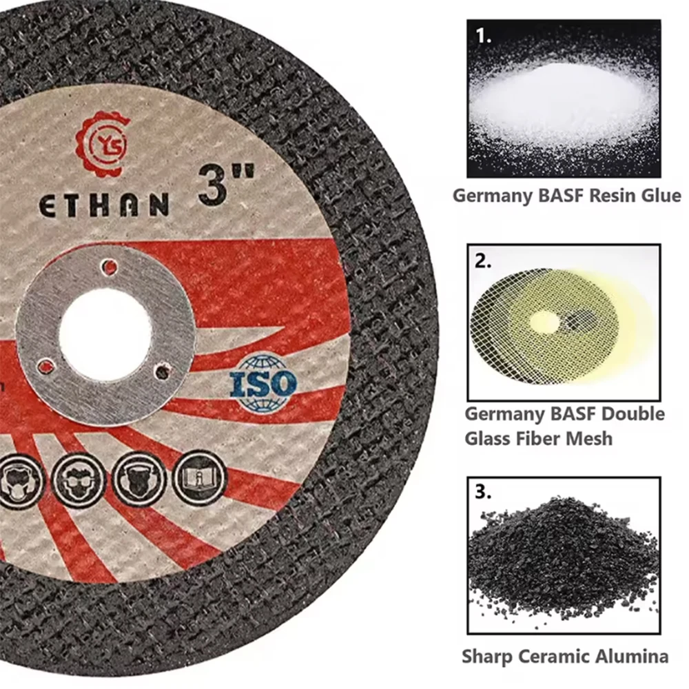 5/10pcs 75mm 3inch Mini Resin Cut Off Wheel Flap Disc Zirconia Grinding Wheel Circular Resin Cutting Disc For Angle Grinder Tool