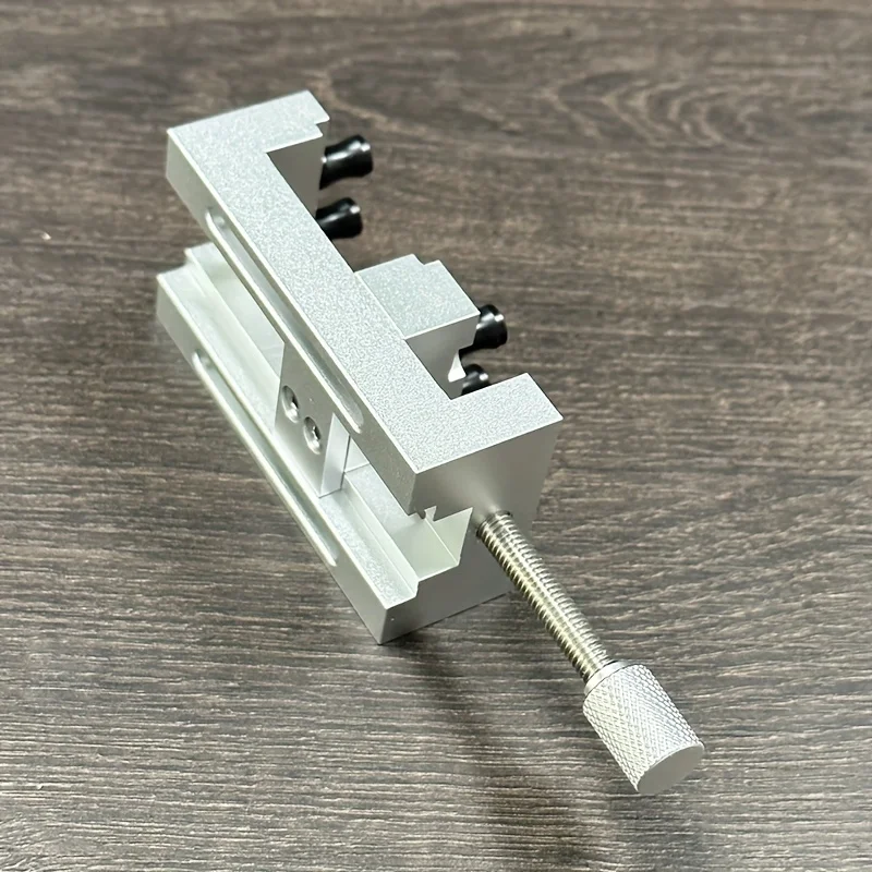 1Pc Mini Drill Press Vise with Rubber Soft Jaws, 0-47mm Clamping Range Mini Vice Clamp for Crafts, Modeling & Repairs