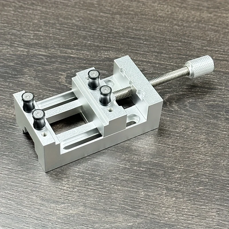 1Pc Mini Drill Press Vise with Rubber Soft Jaws, 0-47mm Clamping Range Mini Vice Clamp for Crafts, Modeling & Repairs