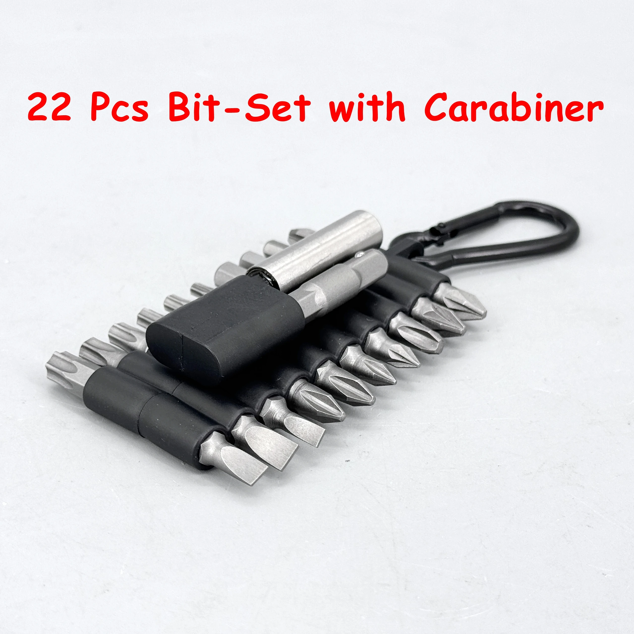 22-Piece Multi-impact Magnetic Screwdriver Bits Set CRV Insert Power Bits with Organizer Sleeve, Storage Strip for Home Repair