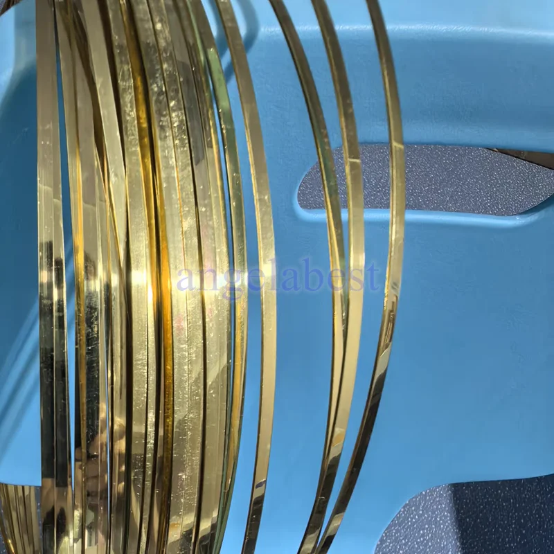 0.25m 1mm 2mm 3mm 4mm 6mm 10mm Thick 1mm Half Hard Solid Raw Brass Wrapping Wire Flat Wire Strip Jewelry Making DIY Accessories