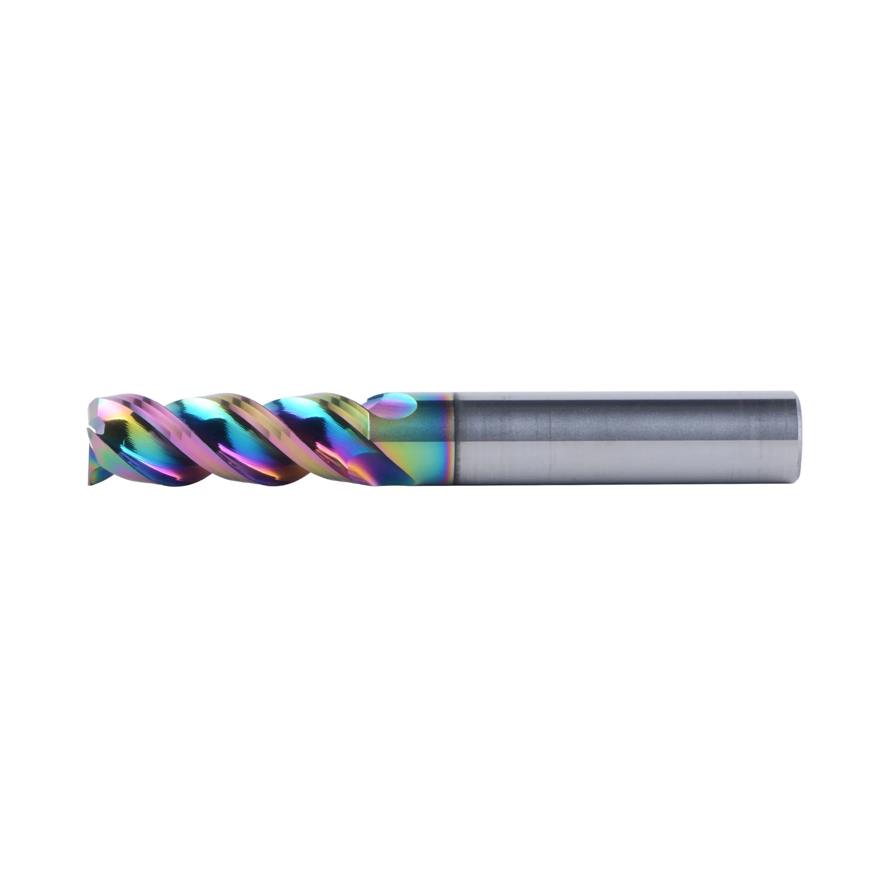 Dreanique 1pc 1-12mm 3 Flute Solid carbide Carbide Alloy End Mill, DLC Coating, U-Shaped Milling Cutter for Aluminium DAU3E