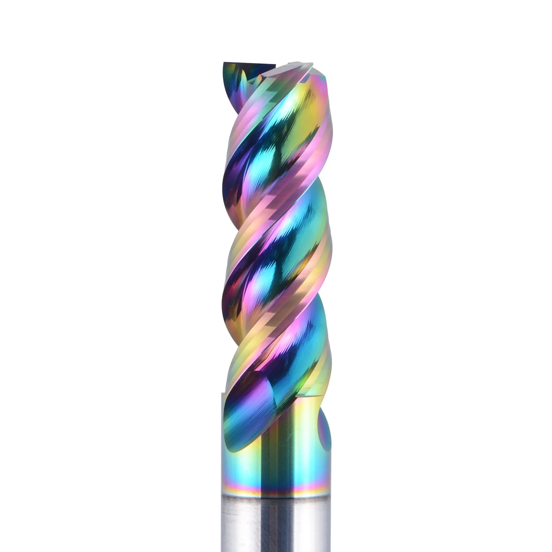 Dreanique 1pc 1-12mm 3 Flute Solid carbide Carbide Alloy End Mill, DLC Coating, U-Shaped Milling Cutter for Aluminium DAU3E