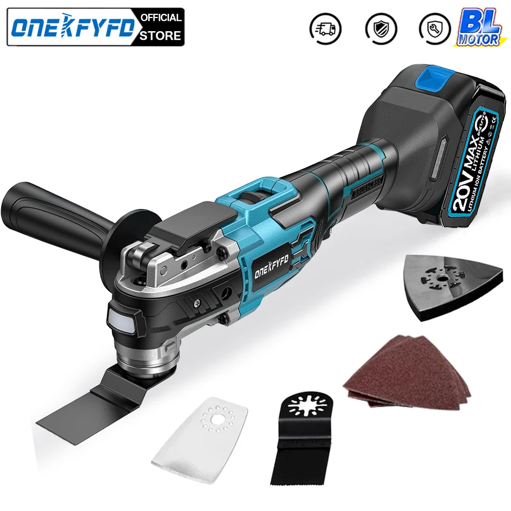 Electric Brushless Oscillating Variable Speed Trimmer Saw Renovation Power Machine Multi-function Tool For Makita 18V Battery
