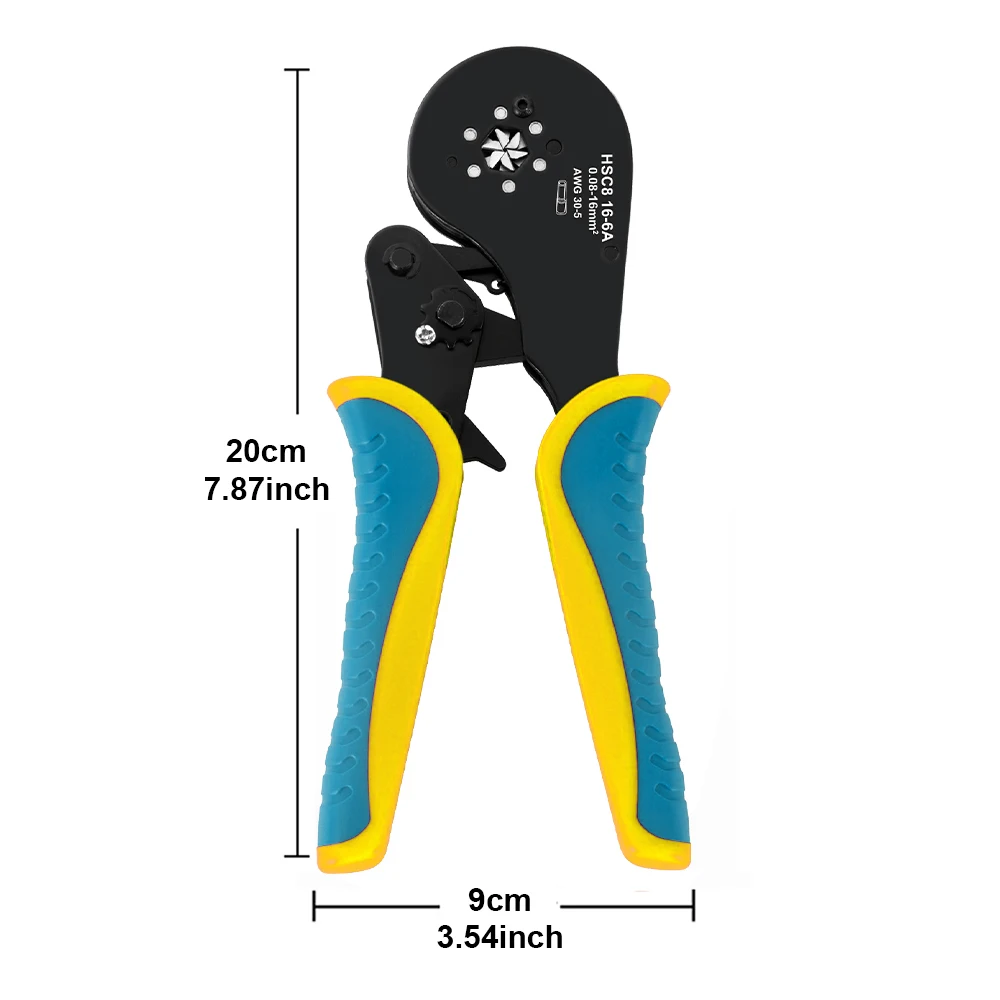 Ferrule Crimping Tool Kit, Wire Ferrule Crimper Plier Kit,Hexagonal Crimpers (0.08-16mm²/AWG28-5) for Wire Ferrules Connectors