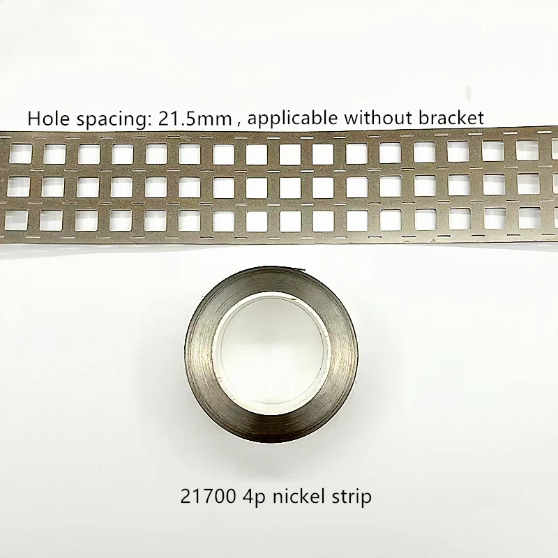 21700 Battery Hole Spacing 21.5mm Connection Plate Stamped SPCC Nickel Plating 1 Meter Parallel Without Bracket Nickel Strip