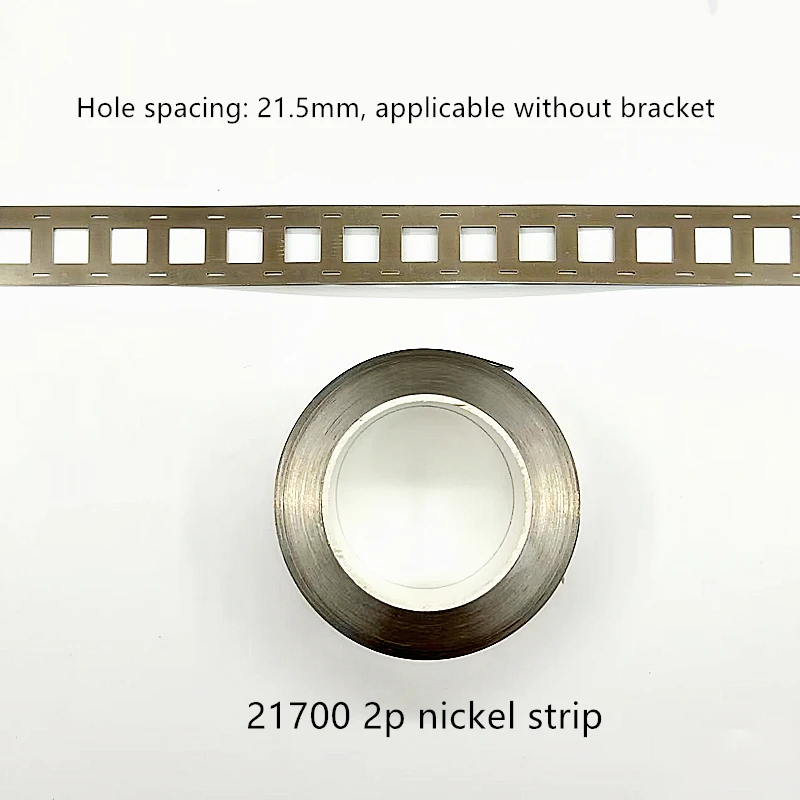 21700 Battery Hole Spacing 21.5mm Connection Plate Stamped SPCC Nickel Plating 1 Meter Parallel Without Bracket Nickel Strip