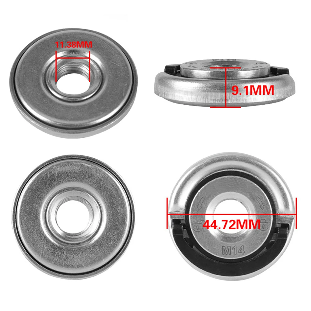 M14 Self Locking Grinder Pressing Plate Flange Nut Improve Grinding Efficiency Abrasive Tools Angle Grinder Power Tools
