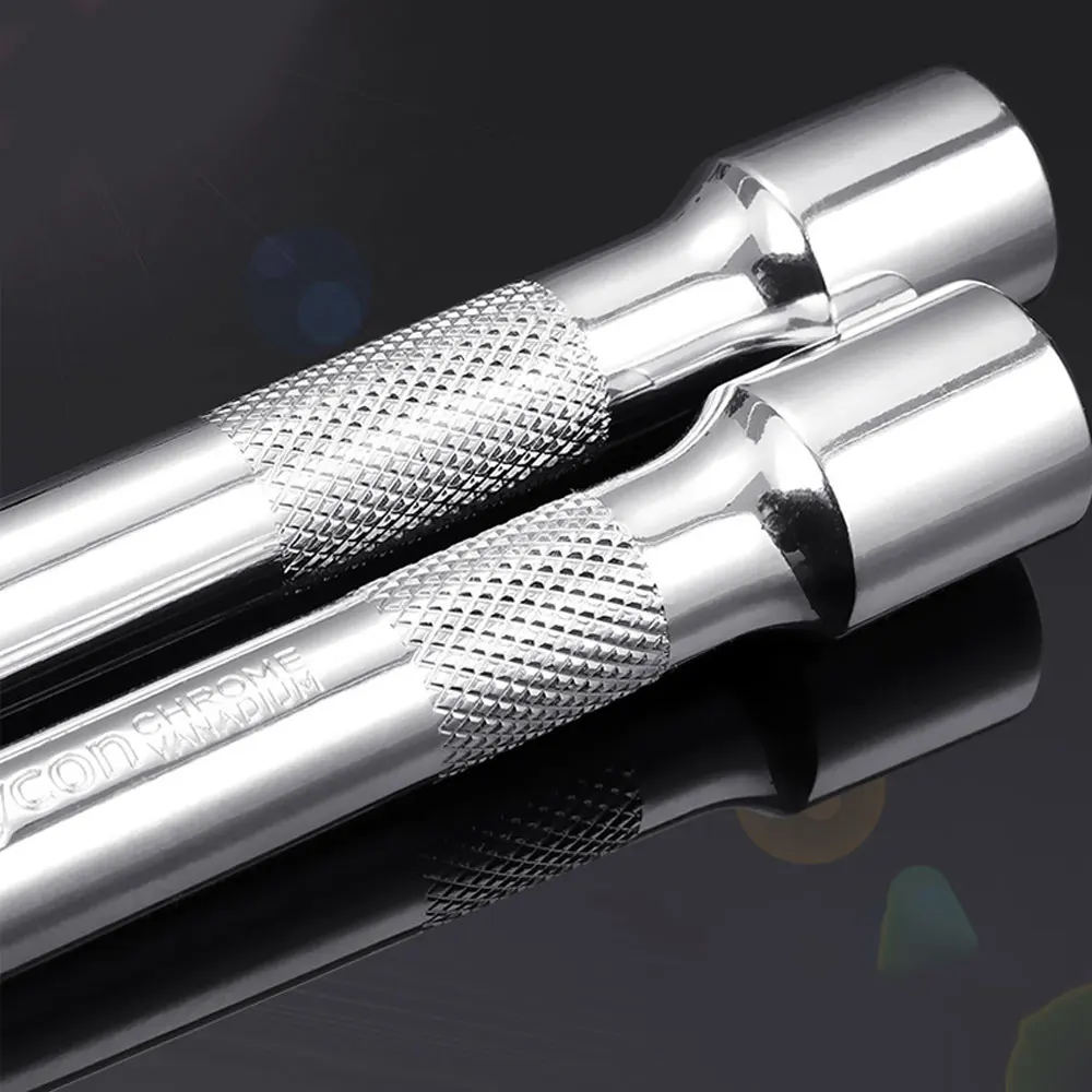1/4" 3/8" 1/2" Socket Ratchet Wrench Extension Bar 50/75/100/125/150/250mm Long Bar Steering Sleeve Connecting Rod Accessories