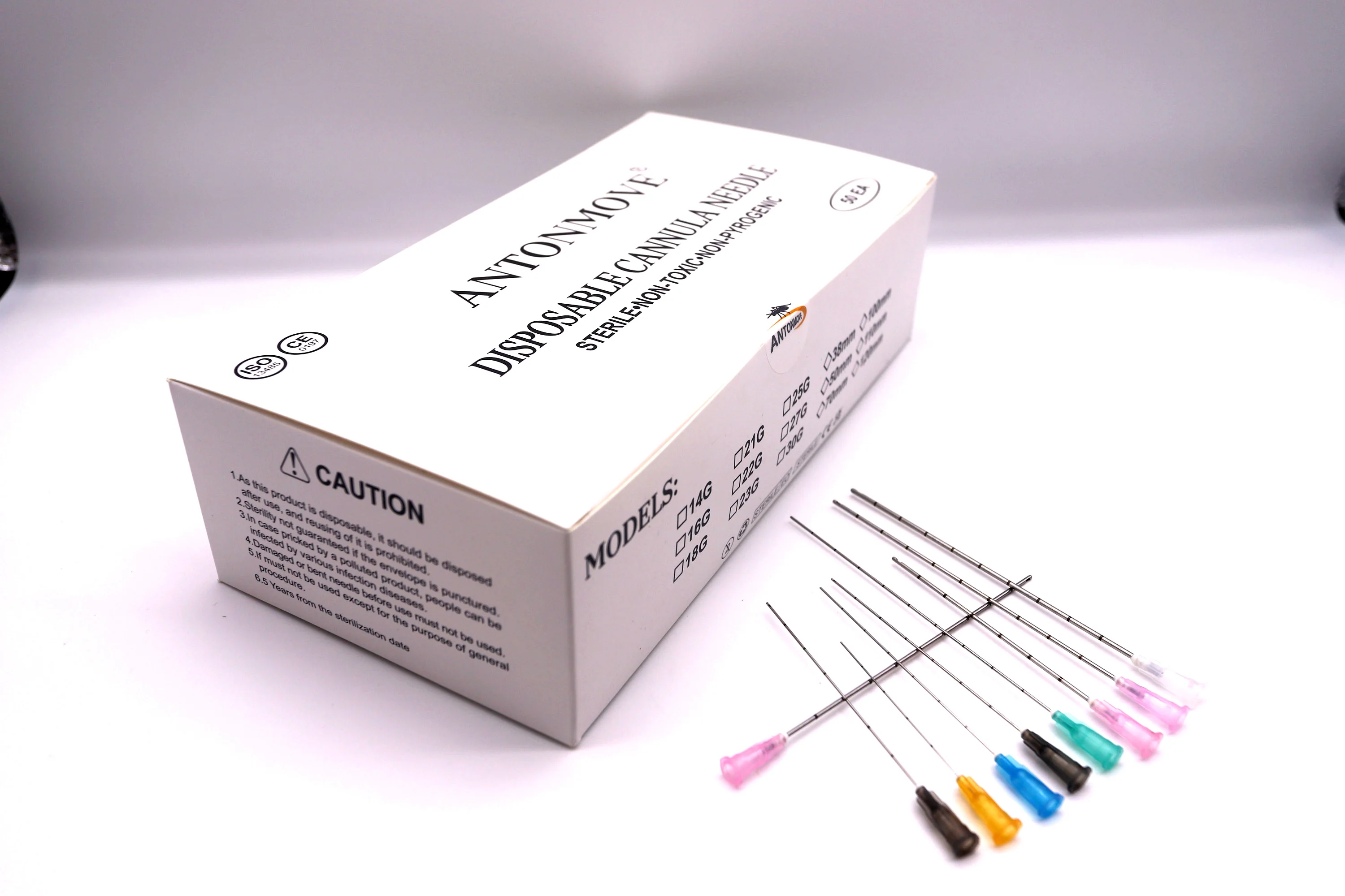 50pcs Disposable Blunt Tip Cannula Needle For Filler Injection 18G 21G 22G 23G 25G 27G 30G Uric Acid Facial Filling Nose 1 box