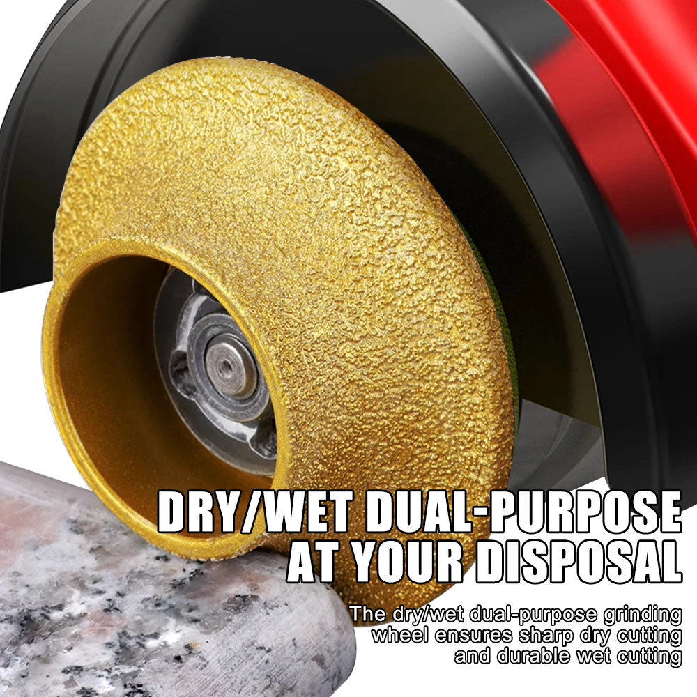 Brazed Stone Edge Grinding Wheel Diamond Roman Wheel Grinding Wheel Tile Marble Grooving and Edge Grinding Tools