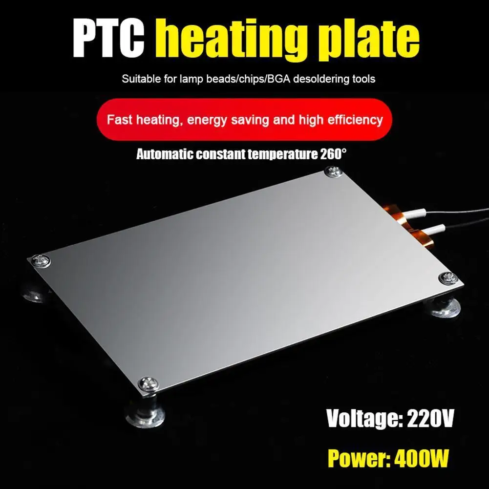 Aluminum LED Remover PTC Heating Plate Chip BGA Soldering Ball Split Plate Repair Welding Station 110/220V Demolition Board Tool