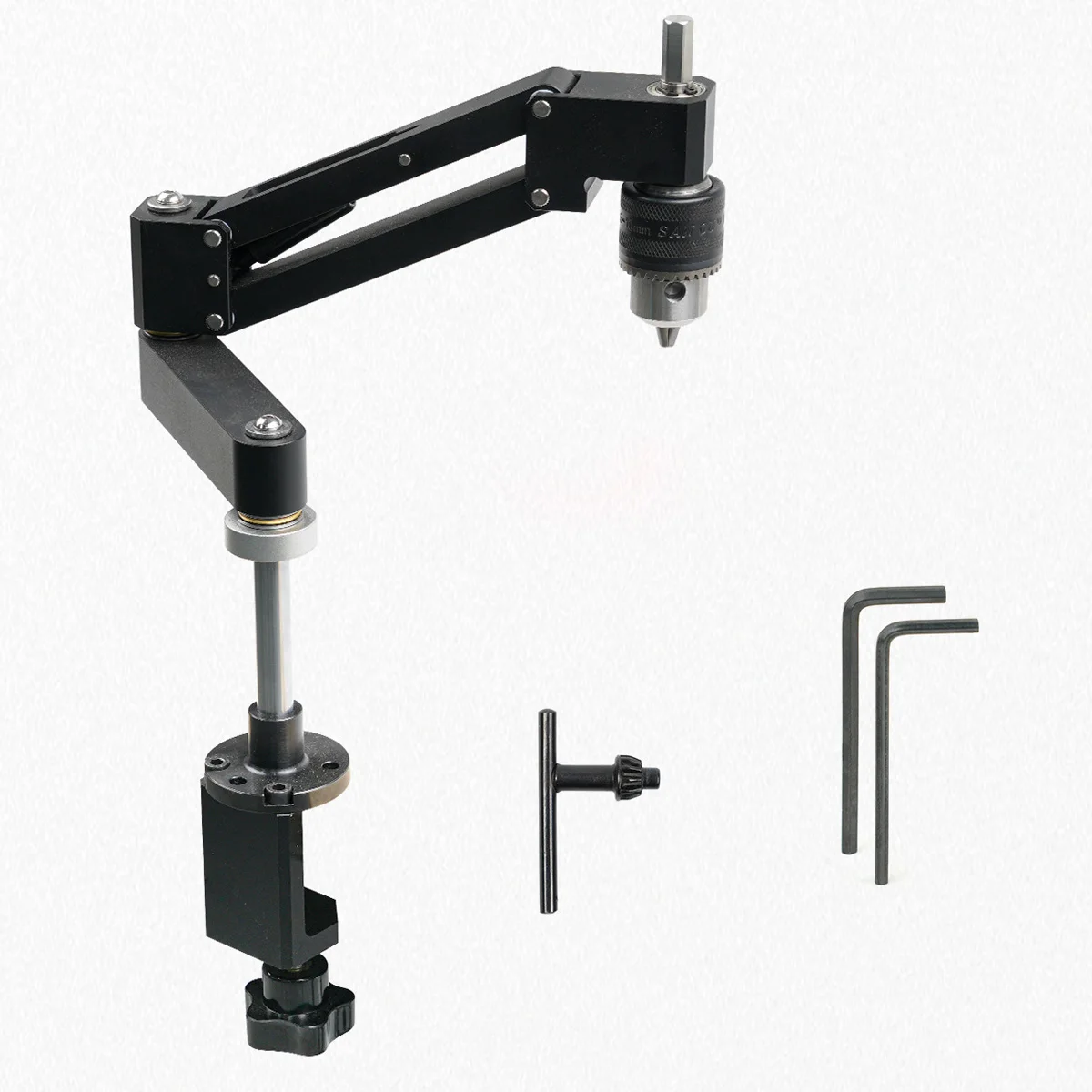 Adjustable Articulating Cantilever Tapping Arm Stand for Hand Electric Drills,Tapping Guide Tool for Aluminum Profile DIY