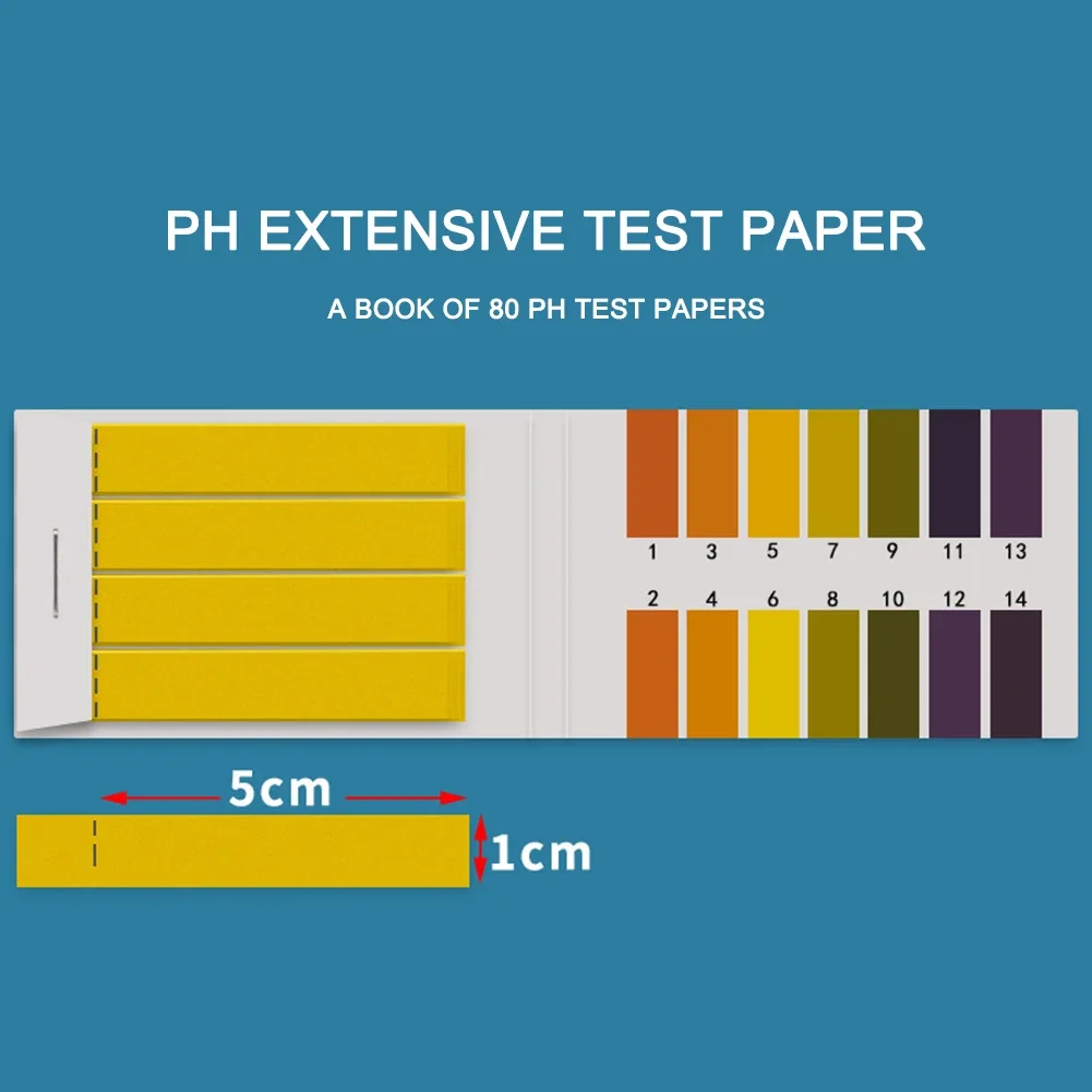 80-400pcs PH Test Strips For Water PH Litmus Paper 1-14 Cosmetics Soil Acidity Test Strips For Aquarium Measuring Instruments