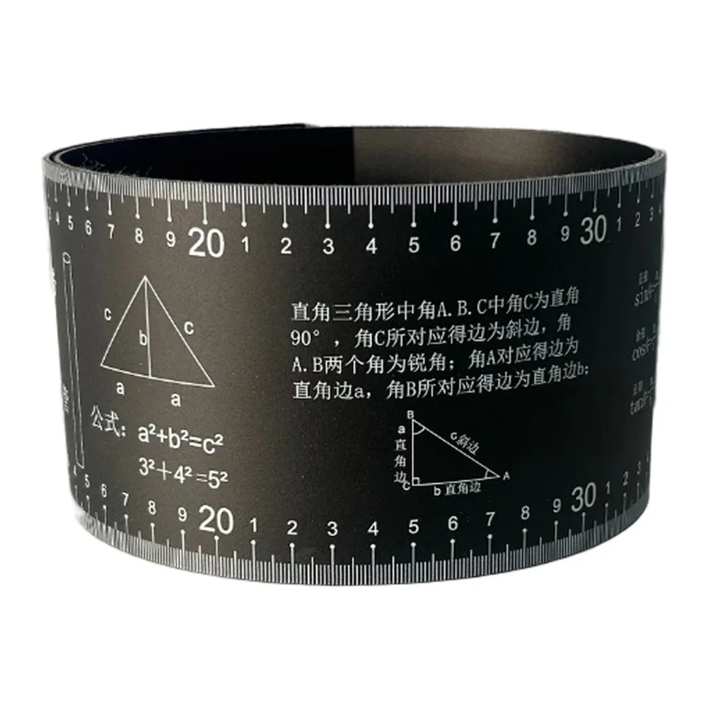 1pc 1-6inch Pipe Diameter Measuring Tape Pipe Trimming Paper Pipe Trimming Ruler Pipe Fitting Ring Millimeter-level Readings