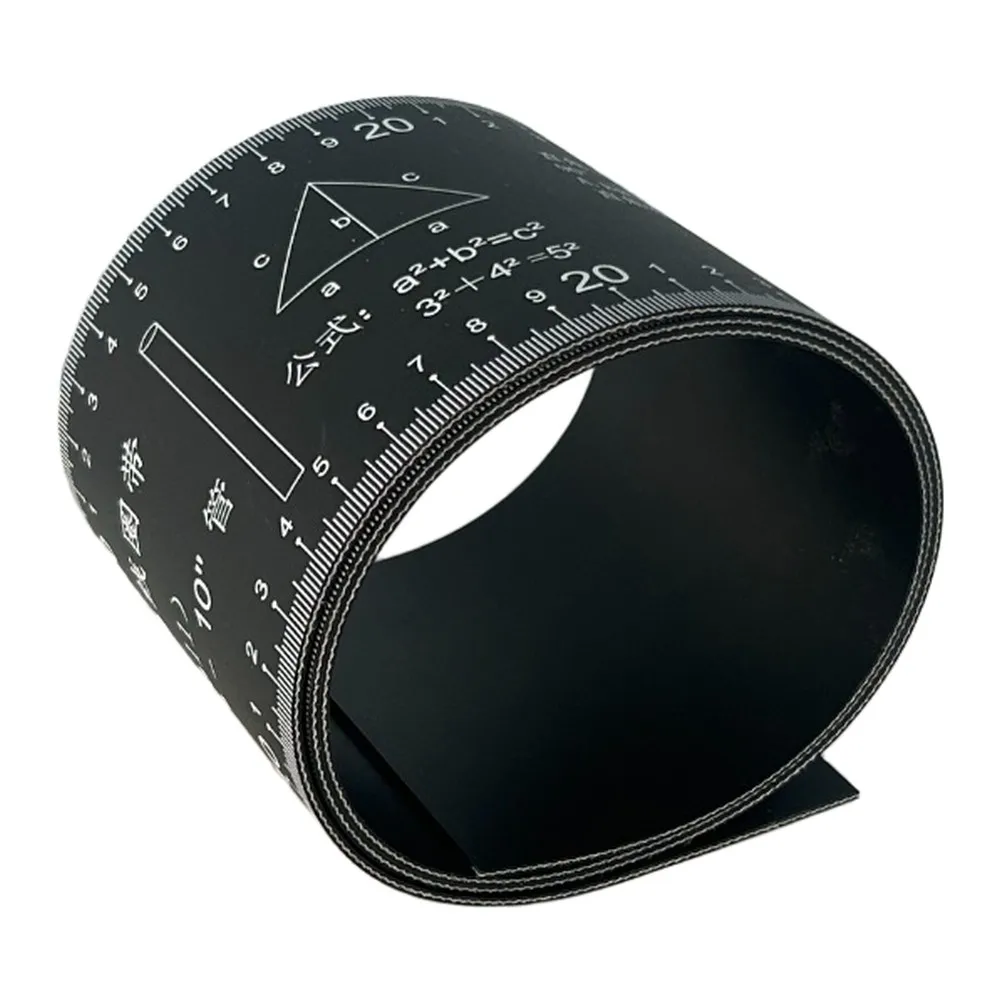 1pc 1-6inch Pipe Diameter Measuring Tape Pipe Trimming Paper Pipe Trimming Ruler Pipe Fitting Ring Millimeter-level Readings