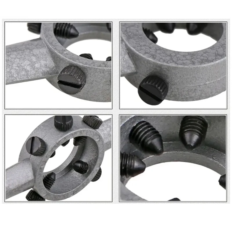 Round Die Wrench Adjustable Manual Die Wrench Holder Circular Die Handle Hand Tool For Dies Threading Tools